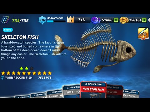 New Fish: Skeleton Fish! Fishing Clash Gameplay Ep244