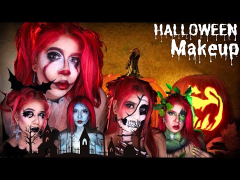 HALLOWEEN MAKEUP IDEAS 2024 🎃 #halloween #halloween2024 #dotxred