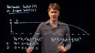 Horizontal Bullet vs Dropped Bullet | Physics with Professor Matt Anderson | M4-09