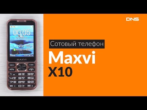 Мобильный телефон Maxvi X10 Metallic золотистый - Видео