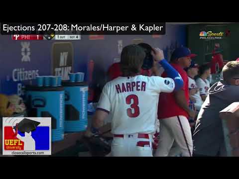 Ejections 207-208 - Gabe Morales Ejects Bryce Harper & Kapler After K, Video Review