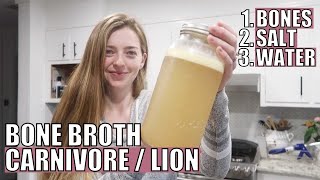 Easy Carnivore Diet BONE BROTH Recipe! (Just 3 Ingredients)