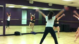 Teens dance a convention combo.