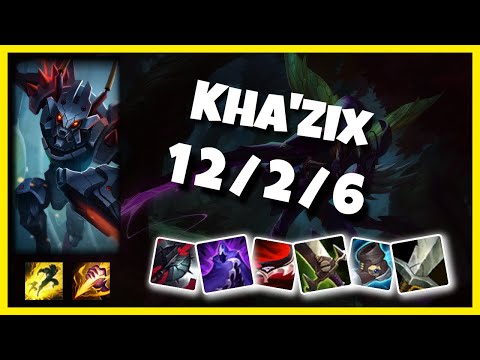 Kha'Zix vs Elise DUSKBLADE EU Challenger JUNGLE (12/2/6) - v10.24