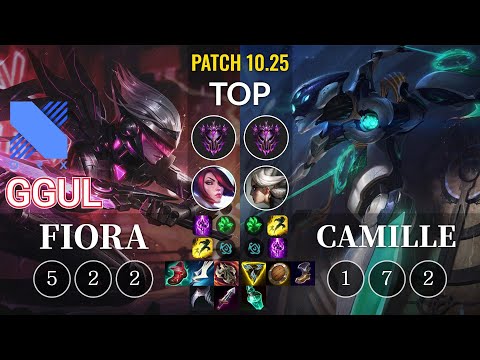 DRX.A Ggul Fiora vs Camille Top - KR Patch 10.25