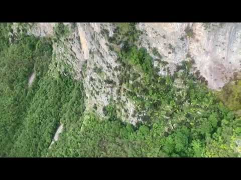 La zona dell'intervento nel filmato del soccorso alpino