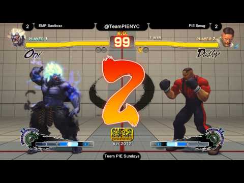 SSF4AE @ Team PIE Sundays 2/2014 - EMP Santhrax (Oni) vs PIE Smug (Dudley) FT5
