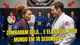Humilharam a MULHER NEGRA no JIU-JITSU… mas CONGELARAM quando ela FINALIZOU o FAIXA PRETA em 14s!