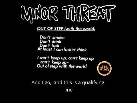 Ian MacKaye on the lyrics to the Minor Threat song "Out of Step"