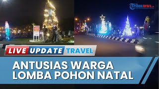 Warga Maumere Antusias Ikuti Lomba Hias Pohon Natal 2023 yang Digelar Tribun Flores di Jalan El Tari