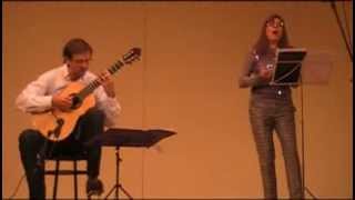 Concierto Guastavino - Mercedes Robledo Soprano Luis Medina Guitarra (Parte 1/3)