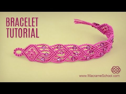 WAVY CELTIC HEART PATTERN MACRAME BRACELET TUTORIAL PULSERA MACRAMÉ