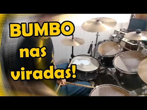 Aula de Bateria - Virada com bumbo