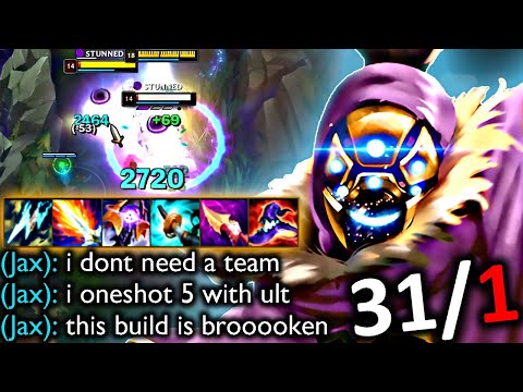 THIS JAX BUILD CAN SOLO CARRY EVERY GAME (I DROPPED 31/1)