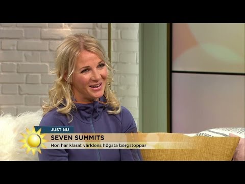Hon har klarat världens högsta bergstoppar - Nyhetsmorgon (TV4)