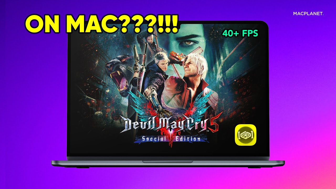 Playing Devil May Cry 5 on my MacBook Air