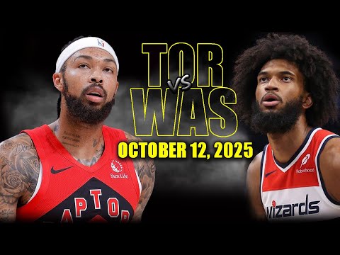 Toronto Raptors vs Washington Wizards Full Game Highlights - October 12, 2025 | NBA Preseason