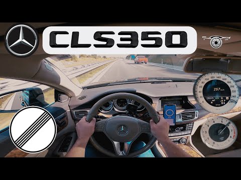 2011 MERCEDES-BENZ CLS 350 (306HP) | TOP SPEED ON GERMAN NO LIMIT AUTOBAHN POV | 257km/h
