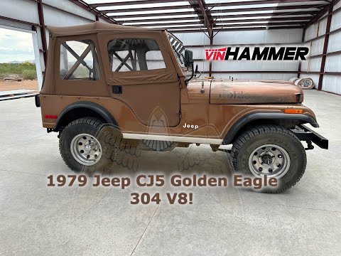 1979 Jeep CJ5 Alpaca Brown Golden Eagle H-code (304 V8) Exterior Overview - @vinhammerauctions