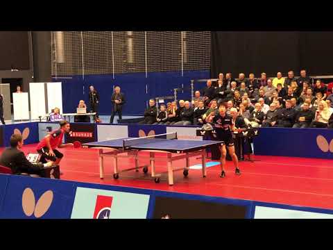 2018-01-24 Great point from Michael Maze against Jun Mizutani in Champions league Roskilde - Gazprom