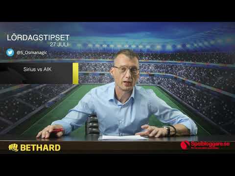 Speltips: Sirius - AIK & AFC Eskilstuna - Hammarby 27/7