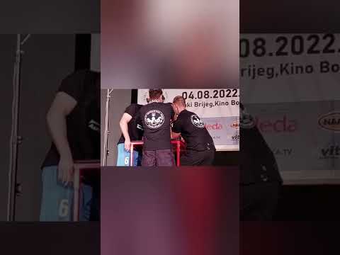 Armwrestling Siroki Brijeg Super match 2022 Zlatko Tole-Roko Kraljevic 3-2