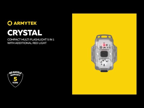 Armytek Crystal — compact multi flashlight 5 in 1 with additional red light