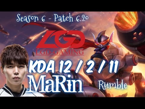 LGD MaRin RUMBLE vs POPPY Top - Patch 6.20 KR Ranked | League of Legends