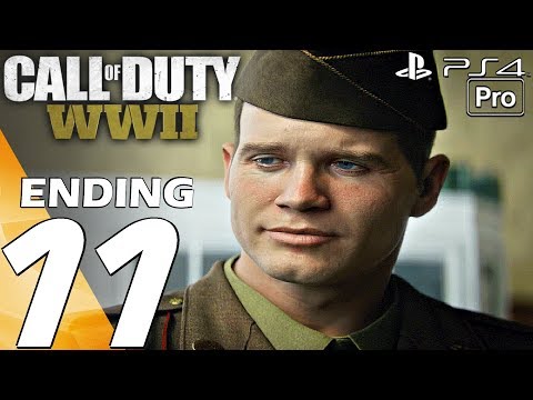 Call of Duty WW2 - Gameplay Walkthrough Part 11 - Final Mission & Ending (Campaign) PS4 PRO