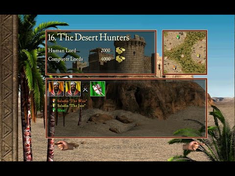 Stronghold Crusader | Mission 16: The Desert Hunters | Economy + Fastest Speed Run