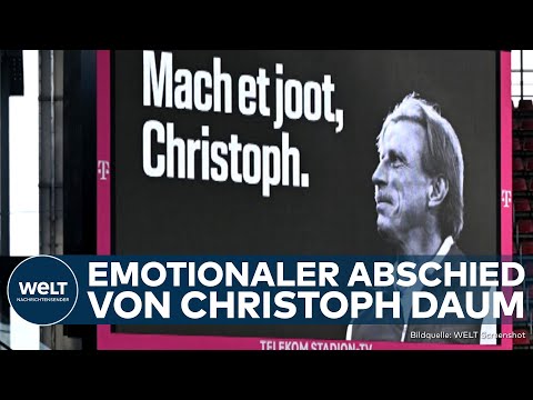 CHRISTOPH DAUM: Emotionaler Abschied von der Trainer-Legende im RheinEnergie Stadion in Köln