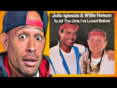 Rapper FIRST reaction to Willie Nelson, Julio Iglesias - To All The Girls I've Loved Before!