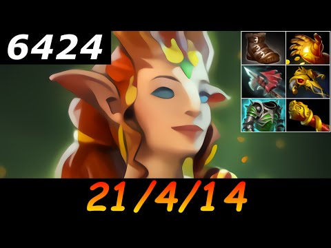 Dota 2 Enchantress 6424 MMR 21/4/14 (Kills/Deaths/Assists) Ranked Full Gameplay