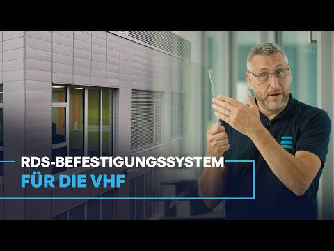 RDS - das Befestigungsystem für Fassaden: Nachhaltig. Schnell. Rückbaubar.