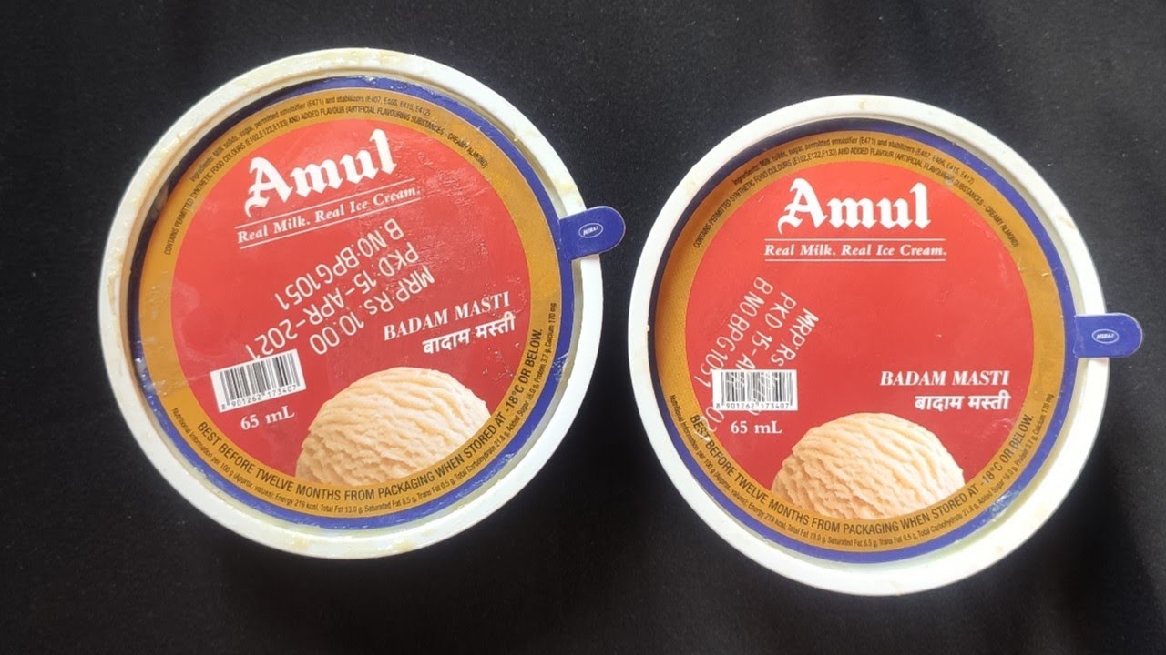 Rs-10 amul ice cream badam masti review in hindi