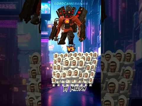 Upgraded Titan Speakerman vs 1 million Skibidi toilets! #skibiditoilet @DaFuqBoom