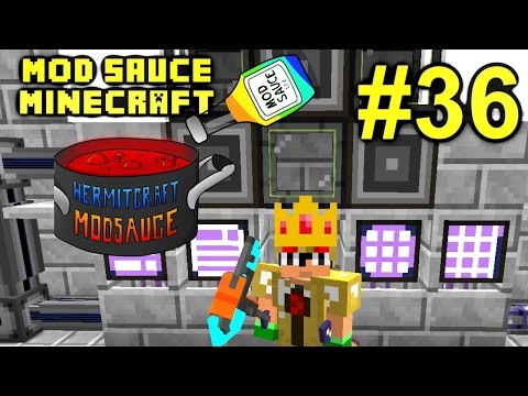 Minecraft Mod Sauce Ep. 36 - AE2 Auto Crafting !!! ( HermitCraft Modded Minecraft )