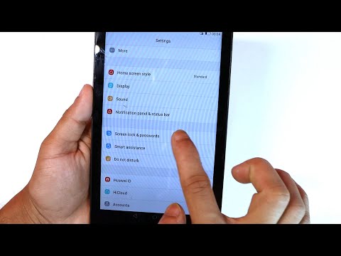 How to Set Lock Screen in HUAWEI MediaPad T2 - Set Up Screen Lock / Password / Passcode ON/OFF
