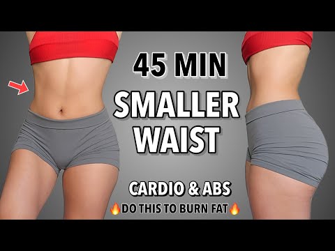 45 MIN ABS & HIIT CARDIO Workout At Home 🔥 -  Full Body, No Equipment - ( Do This to Lose Weight)