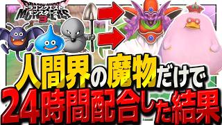 【DQM3人間界縛り】人間界マップのモンスターだけで24時間配合育成して人間界最強パーティーを作れ！【ゆっくり実況】【ドラクエモンスターズ3 魔族の王子とエルフの旅】
