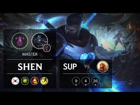 Shen Support vs Leona - KR Master Patch 9.19