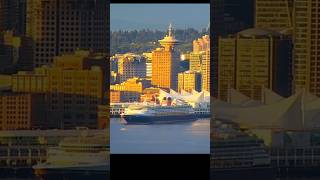 Disney Wonder brightens Vancouver during beautiful sunrise arrival
