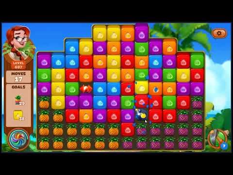 Lost Island Blast Adventure Level 687 - NO BOOSTERS 🏝️ | SKILLGAMING ✔️