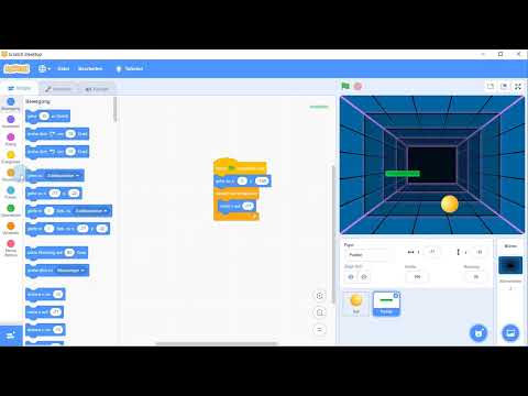 Ein Pong Spiel mit Scratch programmieren #1 – Das Spiel in seiner Grundform