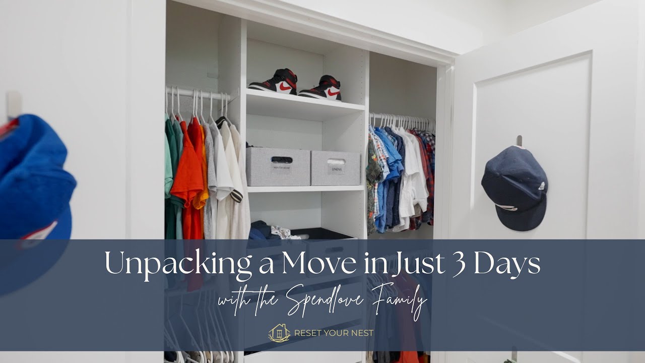 Unpacking a Move in Just 3 Days | Professional Home Organization #homeorganization