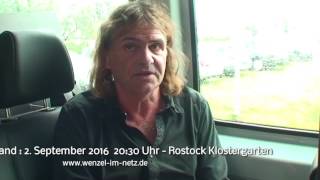 Wenzel Gespräch vor Konzert in Rostock am 02.09.2016