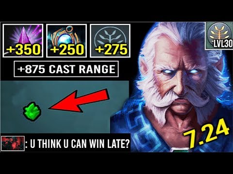 EPIC +875 CAST RANGE SEER STONE Zeus vs Megacreeps Crazy 30 Level Def Comeback 7.24 Dota 2