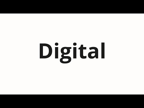 How to pronounce Digital