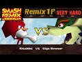 Smash Remix Classic Mode Remix 1P Gameplay With Knuckles VERY HARD