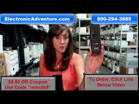 Original Philips 996510053347 Coupon $5 Off Blu Ray-DVD Player Remote ElectronicAdventure.com